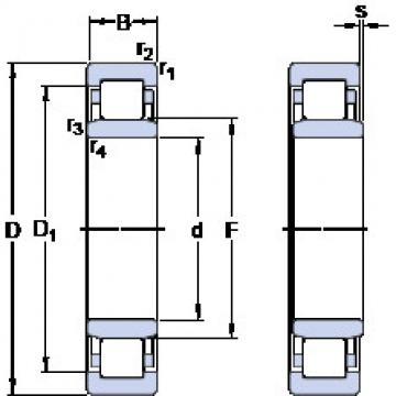 підшипник NU 1009 ECP SKF