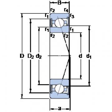 підшипник S7004 ACE/P4A SKF