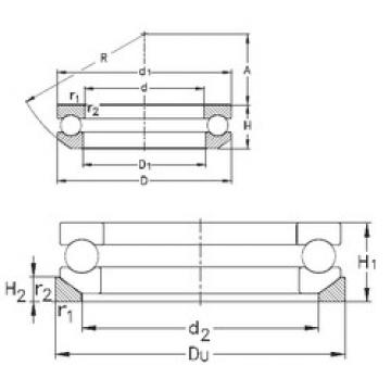 підшипник 53210+U210 NKE