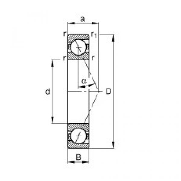 підшипник B7203-E-T-P4S FAG #1 image