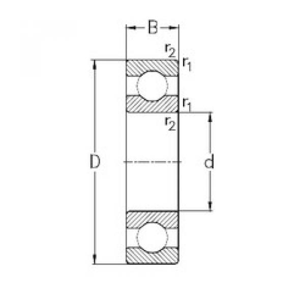 підшипник 61813 NKE #1 image