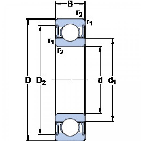 підшипник 61803-2RZ SKF #1 image