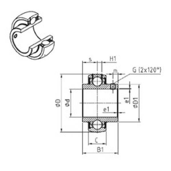 підшипник UC313-40 SNR #1 image