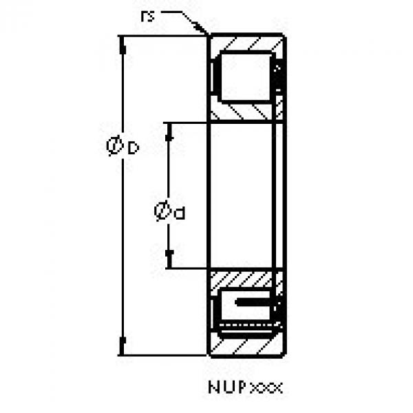 підшипник NUP220 EM AST #1 image