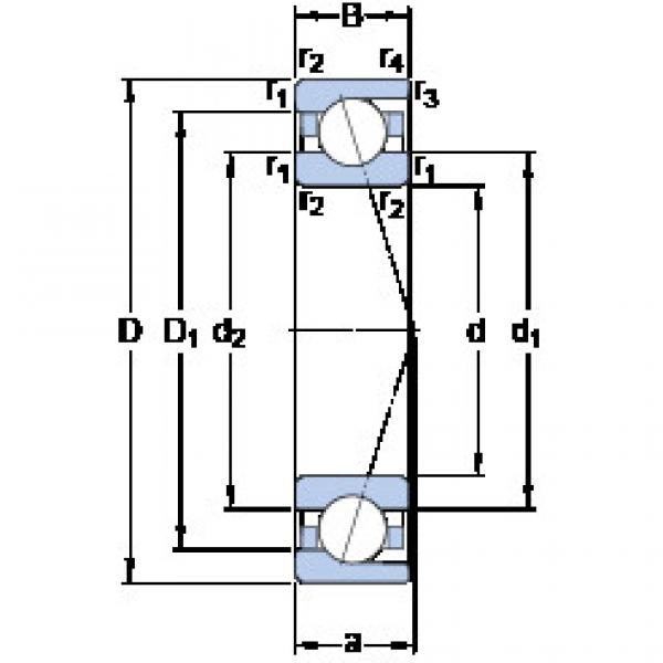 підшипник 7009 CD/HCP4A SKF #1 image