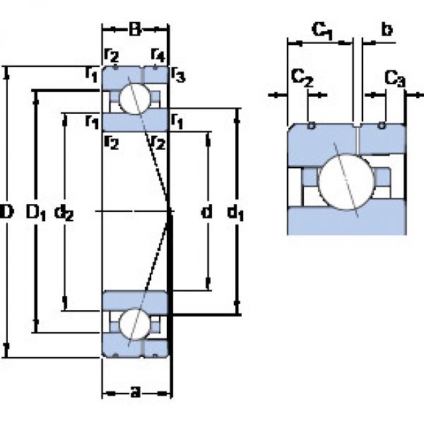 підшипник 7019 CE/HCP4AL SKF #1 image