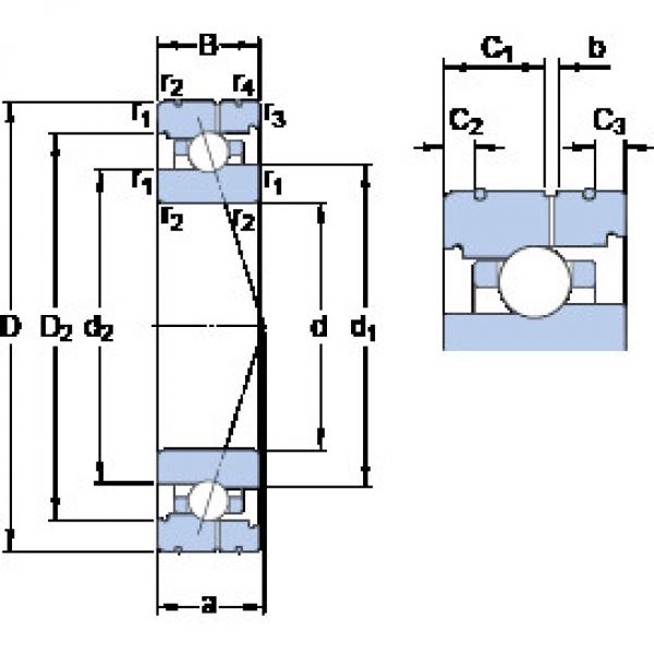 підшипник 7012 CB/P4AL SKF #1 image