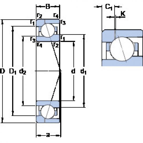 підшипник 71912 ACE/HCP4AH1 SKF #1 image