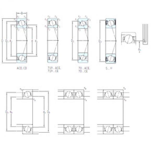 підшипник S7019 ACD/HCP4A SKF #1 image