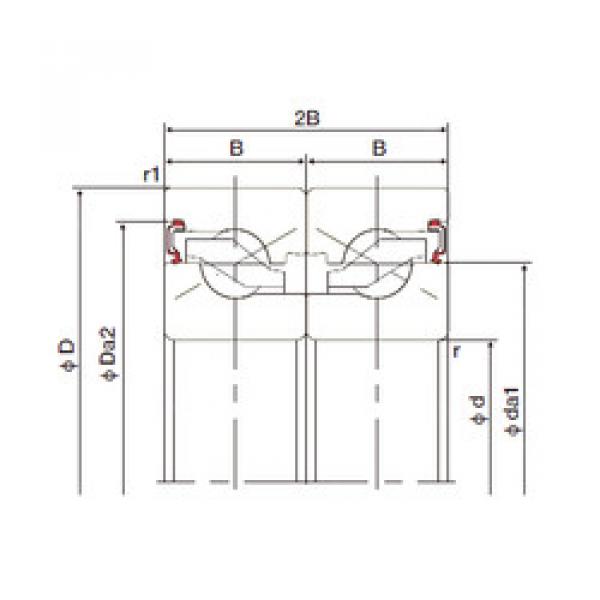 підшипник 17TAB04DB-2LR NACHI #1 image