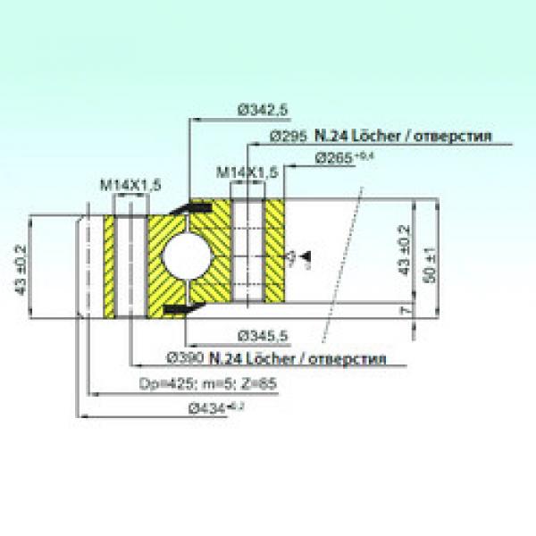 підшипник EB1.20.0344.200-1STTN ISB #1 image