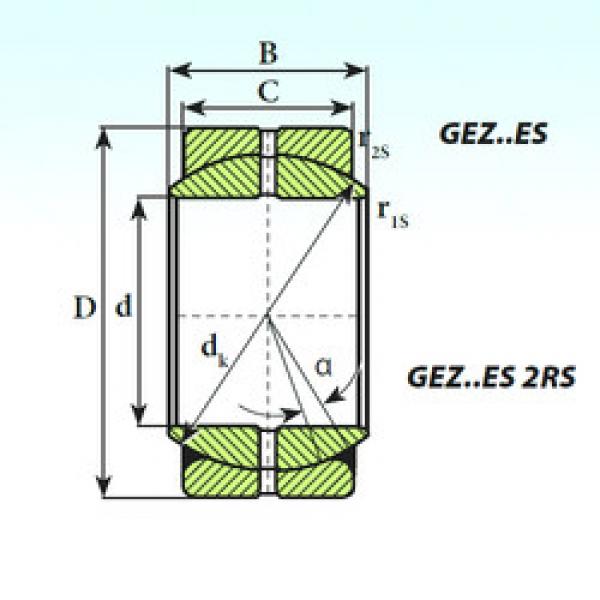 підшипник GEZ 107 ES ISB #1 image